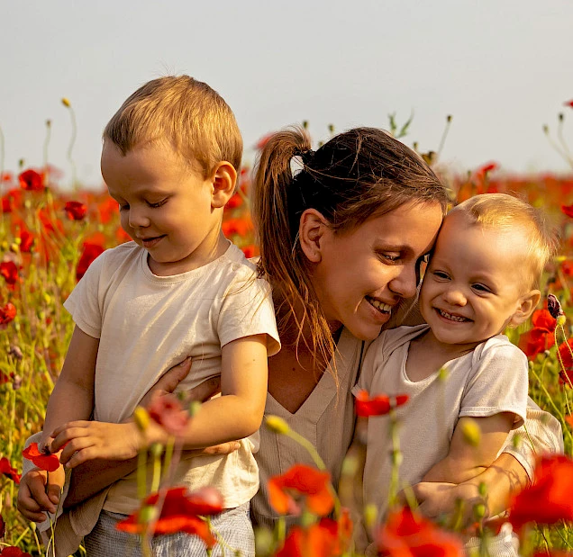 Veronika Cehláriková s rodinou