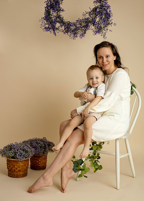 Jarné mini fotenie mama a dieťa – ateliér Ivanka pri Dunaji