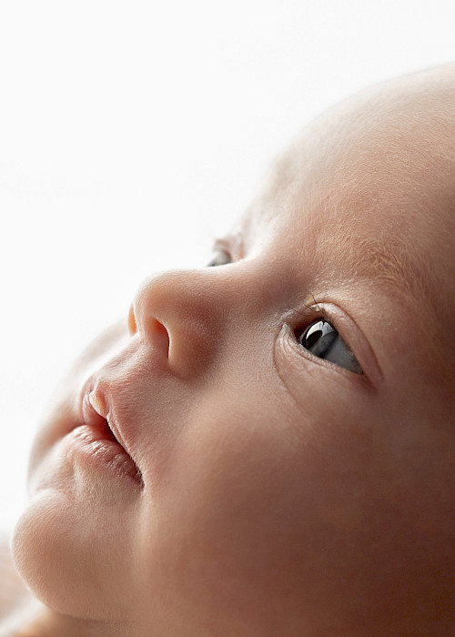 novorodenecké fotenie Bratislava – tvár bábätka