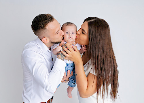 4-mesačné bábätko na fotení
